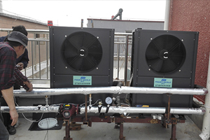 派沃空气能热泵采暖热水器机组的优点